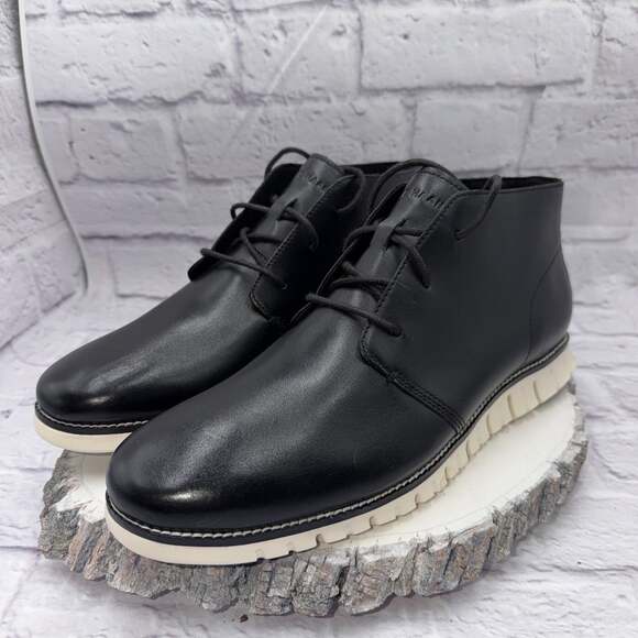 Cole Haan Other - Cole Haan Mens Zerogrand Chukka Boot Size 12M Black White NWOB